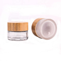 20g Refillable Cosmetic Container with Wood Screw Cap Makeup Jar